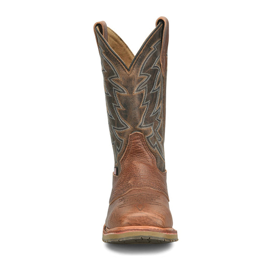 Double H Men's Branch 11" Union Built Steel Toe Roper Western Work Boot - Brown - DH4692 - Overlook Boots