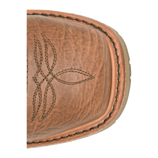 Double H Men's Branch 11" Union Built Steel Toe Roper Western Work Boot - Brown - DH4692 - Overlook Boots