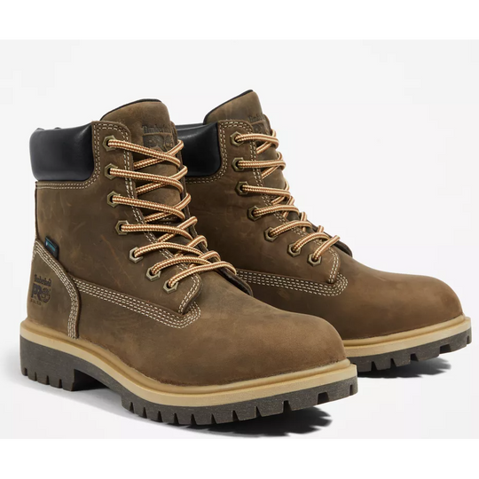 Timberland PRO Women's Direct Attach 6" Steel Toe Waterproof 200G Insulated Work Boot - Brown - TB1A2QX7214 5.5 / Medium / Brown - Overlook Boots