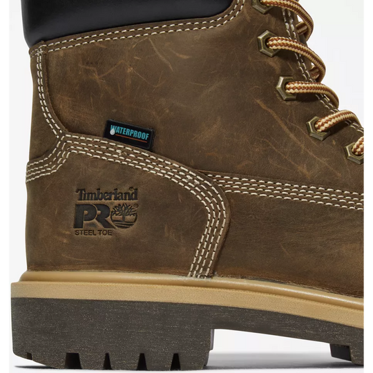 Timberland PRO Women's Direct Attach 6" Steel Toe Waterproof 200G Insulated Work Boot - Brown - TB1A2QX7214 - Overlook Boots