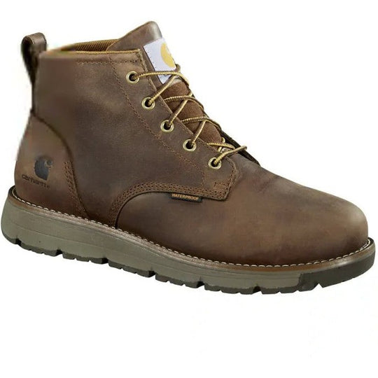 Carhartt Men's Millbrook Soft Toe Waterproof Wedge Work Boot -Brown- FM5004-M - Overlook Boots