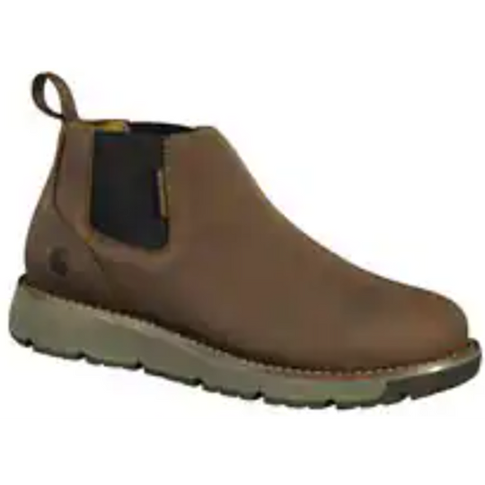 Carhartt Men's Millbrook Steel Toe Romeo Wedge Work Boot -Brown- FM4200-M 7 / Medium / Dark Brown - Overlook Boots