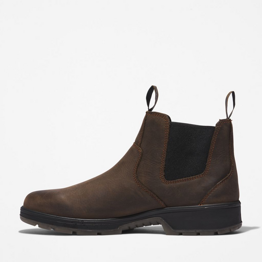 Timberland PRO Men's Nashoba Soft Toe Waterproof Chelsea Work Boot - Brown - TB1A2NY3214 - Overlook Boots