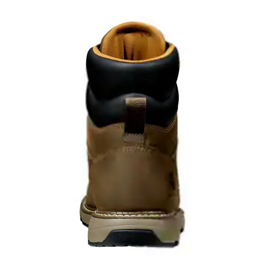 Carhartt Men's Millbrook 6" Soft Toe Waterproof Wedge Work Boot -Brown- FM6123-M - Overlook Boots