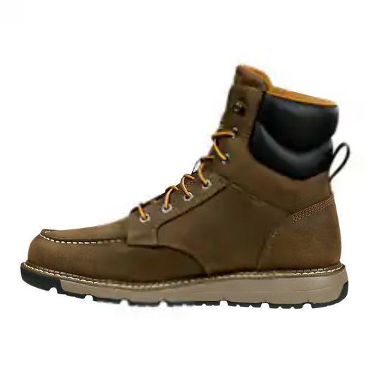 Carhartt Men's Millbrook 6" Nano Toe Waterproof Wedge Work Boot -Brown- FM6423-M - Overlook Boots