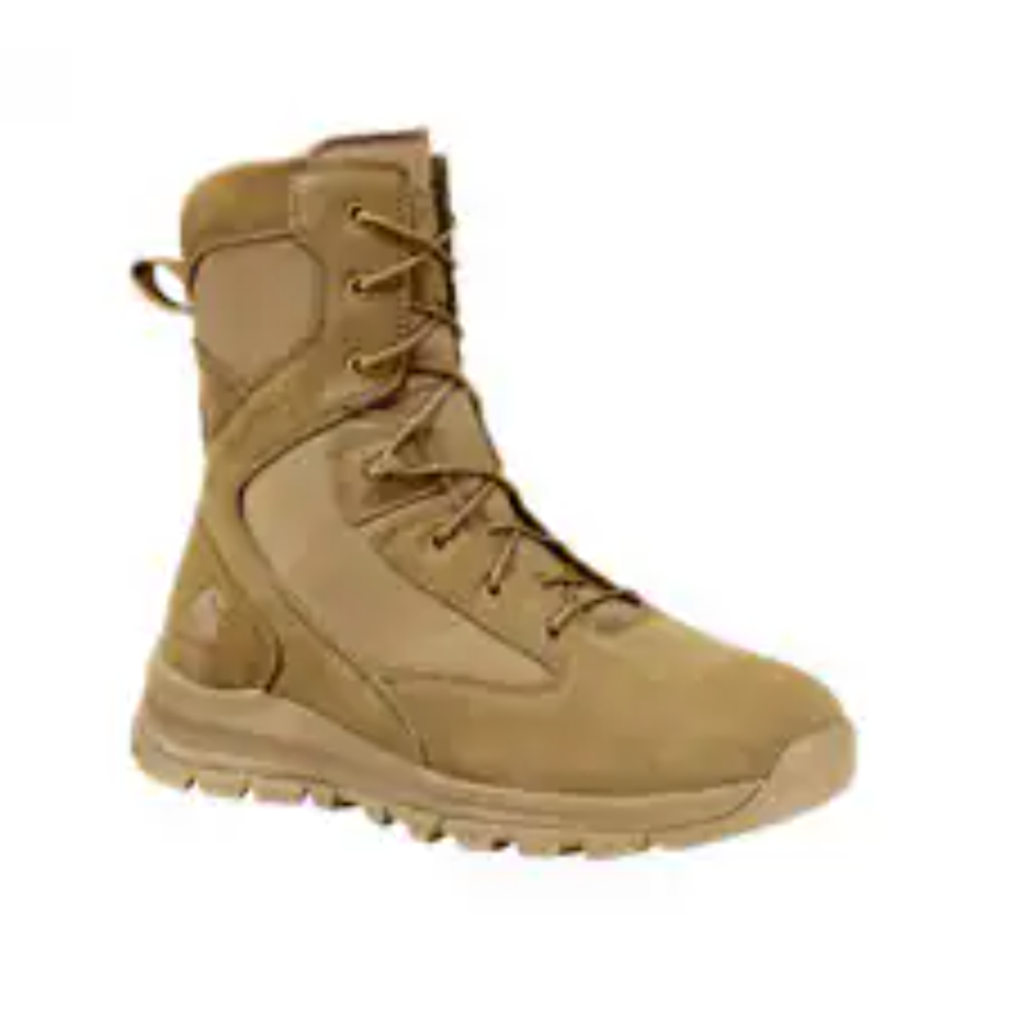 Carhartt Men's Gilmore 8" Soft Toe Waterproof Side Zipper Hiker Boot- Khaki - FH8022 -M 7 / Medium / Tan - Overlook Boots