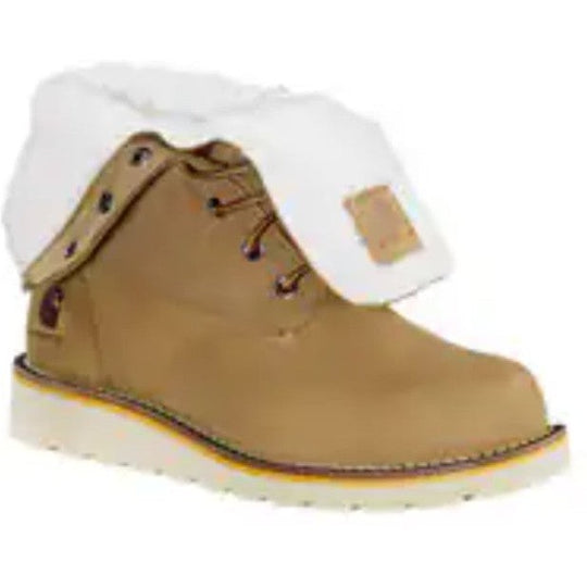 Carhartt Women's Fold Down 8" Waterproof Wedge Winter Boot -Hickory- FW8069-W - Overlook Boots