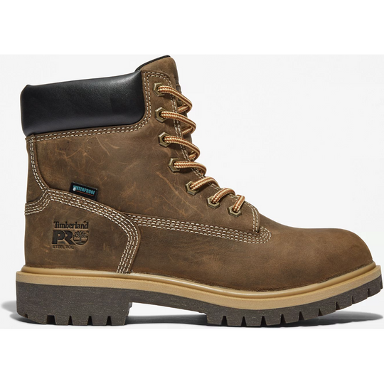 Timberland PRO Women's Direct Attach 6" Steel Toe Waterproof 200G Insulated Work Boot - Brown - TB1A2QX7214 - Overlook Boots