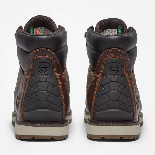 Timberland Pro Men's Irvine 6" Alloy Toe Work Boot -Brown- TB1A44UP214 - Overlook Boots