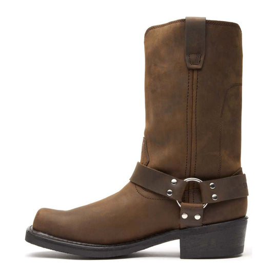 Durango Men's Harness 11" Soft Toe Pull-On Boot - Distressed Brown - DB594 - Overlook Boots