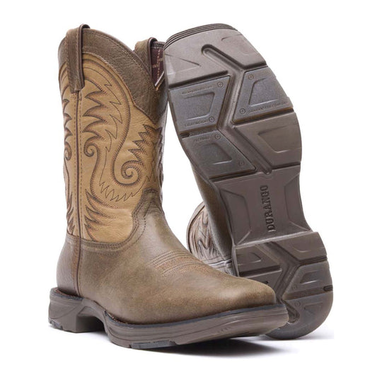 Durango Men's Ultra-Lite 11" Square Toe Western Boot - Brown/Tan - DDB0109 - Overlook Boots