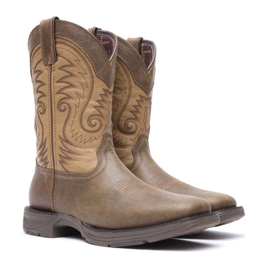 Durango Men's Ultra-Lite 11" Square Toe Western Boot - Brown/Tan - DDB0109 - Overlook Boots