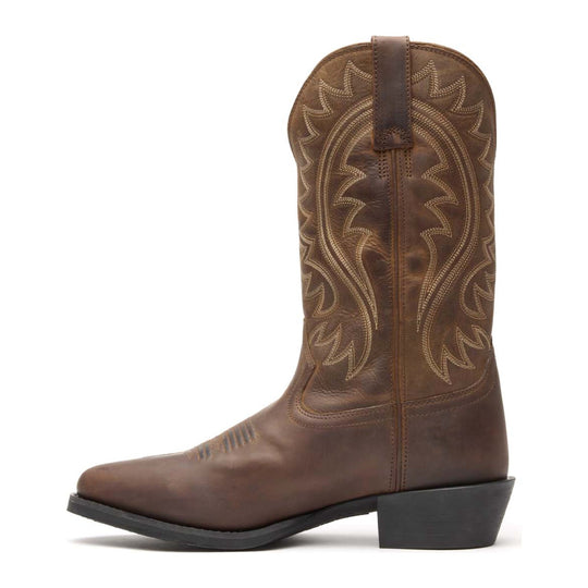 Durango Men's Shyloh 12" R Toe Western Boot - Frontier Brown - DDB0487 - Overlook Boots