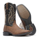 Durango Men's Shyloh 11" Square Toe Western Boot - Brawny Brown/Black Onyx - DDB0493 - Overlook Boots
