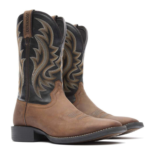 Durango Men's Shyloh 11" Square Toe Western Boot - Brawny Brown/Black Onyx - DDB0493 - Overlook Boots