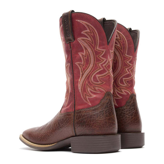 Durango Men's Shyloh 11" Square Toe Western Boot - Mahogany/Dynamite Red - DDB0494 - Overlook Boots