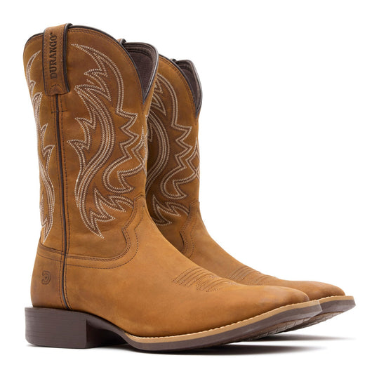 Durango Men's Shyloh 11" Square Toe Western Boot - Saddle Brown - DDB0495 - Overlook Boots