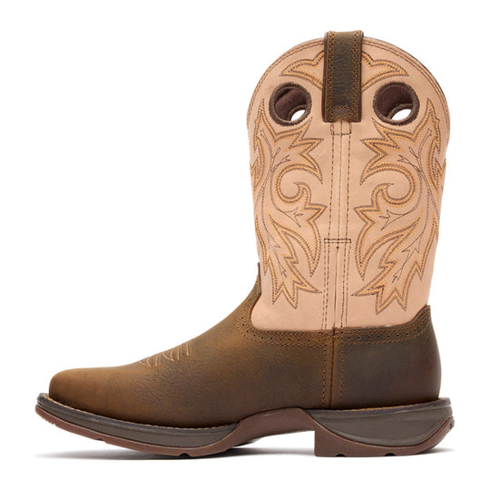 Durango Men's Rebel with InsulKul 11" Square Toe Western Boot - Coffee/Bone - DDB0498 - Overlook Boots