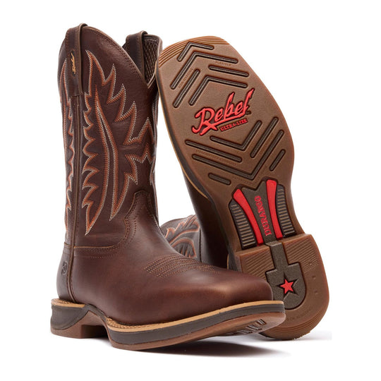 Durango Men's Rebel Ultra-Lite 11" Steel Toe Western Work Boot - Briar Pitstop - DDB0520 - Overlook Boots