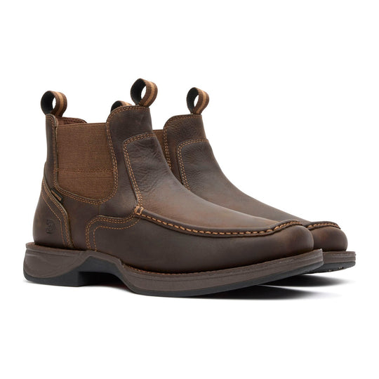 Durango Men's Red Dirt Rebel Ultra-Lite 5.5" Soft Toe Waterproof Chelsea Boot - Dark Earth - DDB0543 - Overlook Boots
