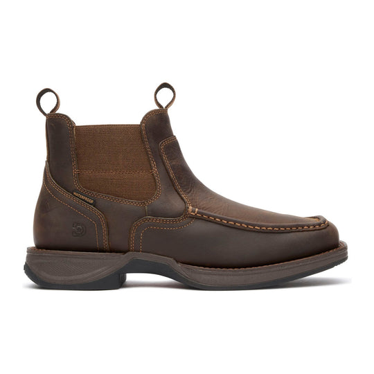 Durango Men's Red Dirt Rebel Ultra-Lite 5.5" Soft Toe Waterproof Chelsea Boot - Dark Earth - DDB0543 - Overlook Boots
