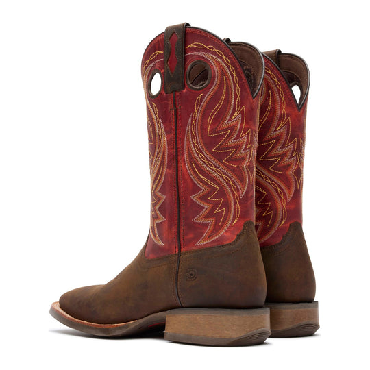 Durango Men's Rebel Pro 12" Square Toe Western Boot - Hickory Brown/Chili Pepper - DDB0551 - Overlook Boots
