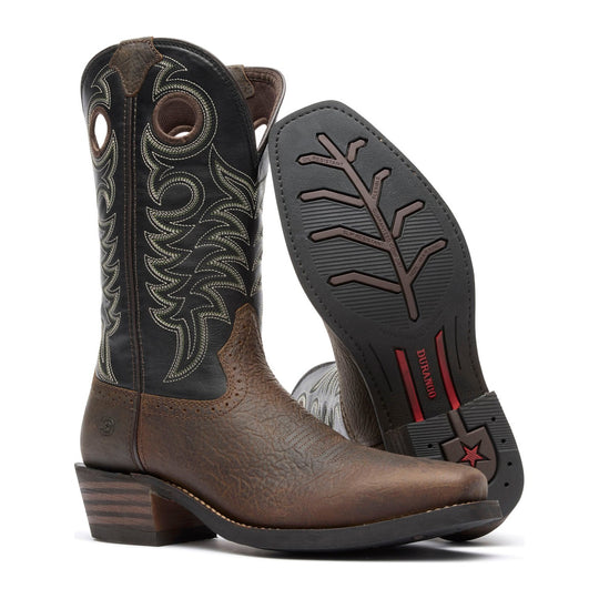 Durango Men's Rebel Pro Roughstock 12" Narrow Square Toe Western Boot - Mudstone/Black - DDB0553 - Overlook Boots