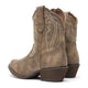 Durango Women's Crush 8" Distressed Shortie Western Boot - Driftwood - DRD0372 - Overlook Boots
