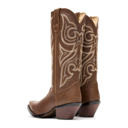 Durango Women's Crush 13" Snip Toe Western Boot - Milk Chocolate - DRD0451 - Overlook Boots