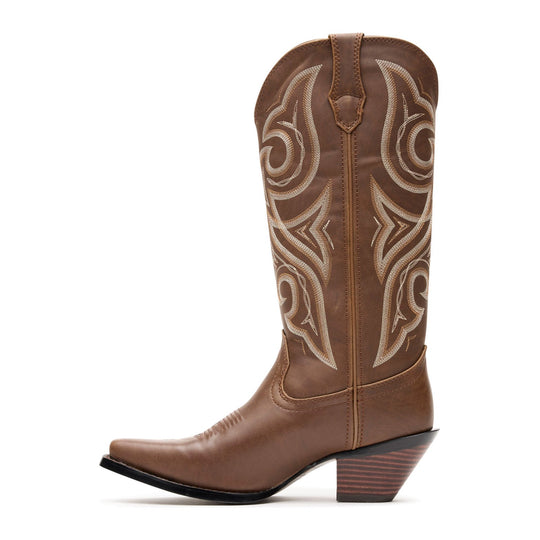 Durango Women's Crush 13" Snip Toe Western Boot - Milk Chocolate - DRD0451 - Overlook Boots