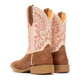 Durango Shyloh Bota Vaquera para Mujer, 10 Pulgadas, Punta Cuadrada - Honey Tan/Metallic Peach - DRD0482 - Imagen 5
