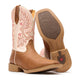Durango Shyloh Bota Vaquera para Mujer, 10 Pulgadas, Punta Cuadrada - Honey Tan/Metallic Peach - DRD0482 - Imagen 6