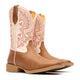 Durango Shyloh Bota Vaquera para Mujer, 10 Pulgadas, Punta Cuadrada - Honey Tan/Metallic Peach - DRD0482 - Imagen 4