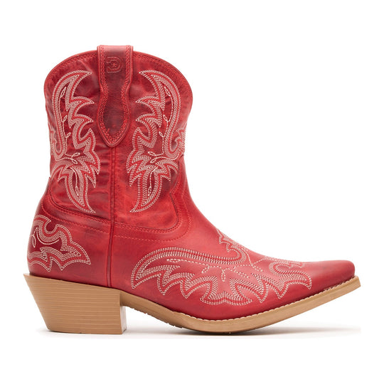 Durango Women's Shyloh Pony 8" Snip Toe Western Boot - Crimson Red - DRD0490 - Overlook Boots