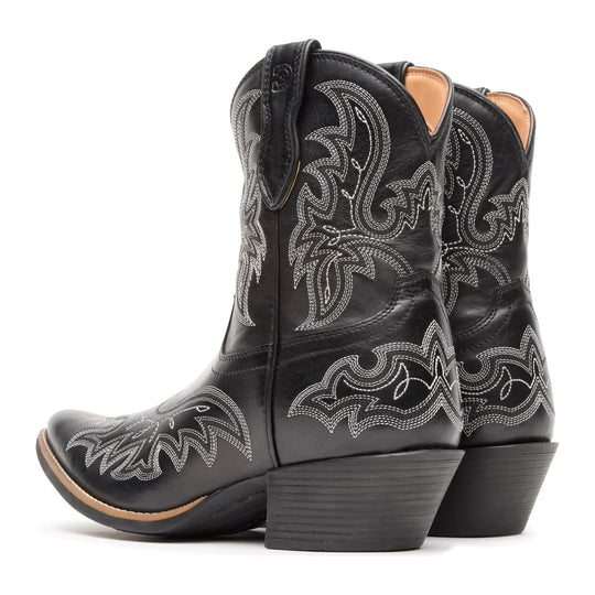 Durango Shyloh Pony Bota Vaquera para Mujer, 8 Pulgadas, Punta Snip - Polished Black Onyx - DRD0491 - Imagen 5