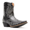 Durango Shyloh Pony Bota Vaquera para Mujer, 8 Pulgadas, Punta Snip - Polished Black Onyx - DRD0491