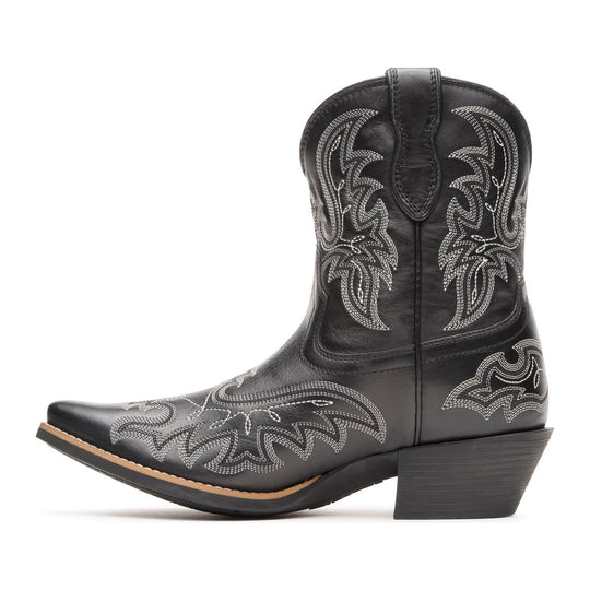 Durango Shyloh Pony Bota Vaquera para Mujer, 8 Pulgadas, Punta Snip - Polished Black Onyx - DRD0491 - Imagen 3