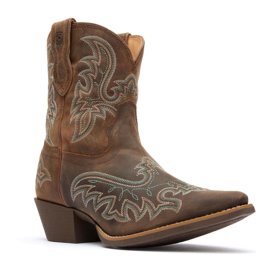 Durango Shyloh Pony Bota Vaquera para Mujer, 8 Pulgadas, Punta Snip - Driftwood - DRD0492