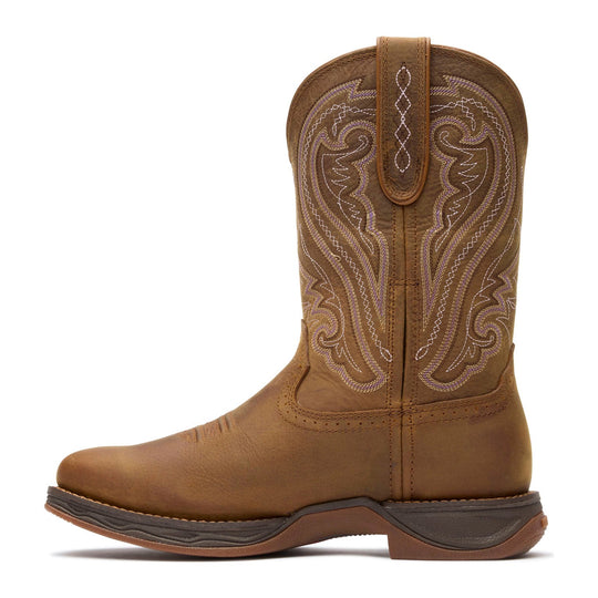 Durango Women's Lady Rebel Ultra-Lite 10" Soft Toe Waterproof Western Work Boot - Filly Brown - DRD0511 - Overlook Boots