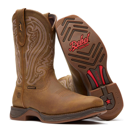 Durango Women's Lady Rebel Ultra-Lite 10" Soft Toe Waterproof Western Work Boot - Filly Brown - DRD0511 - Overlook Boots