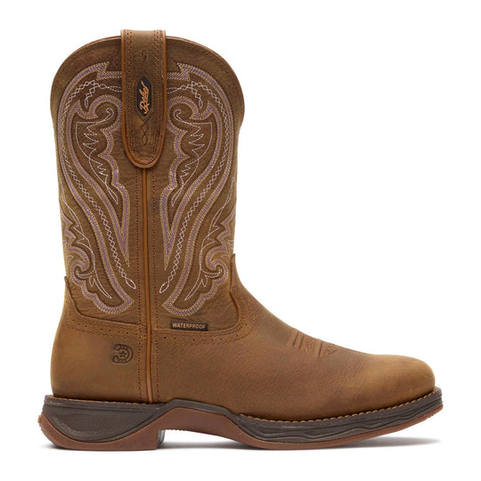 Durango Women's Lady Rebel Ultra-Lite 10" Soft Toe Waterproof Western Work Boot - Filly Brown - DRD0511 - Overlook Boots