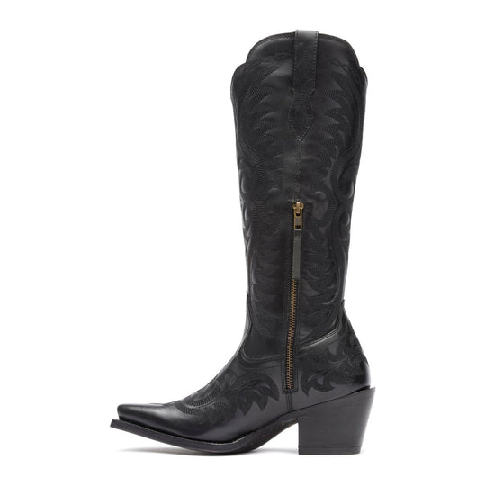 Durango Crush Bota Vaquera Alta para Mujer, 16 Pulgadas, Punta Snip - Polished Black Onyx - DRD0513 - Imagen 3