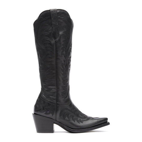 Durango Crush Bota Vaquera Alta para Mujer, 16 Pulgadas, Punta Snip - Polished Black Onyx - DRD0513 - Imagen 2