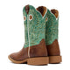Durango Shyloh Bota Vaquera para Mujer, 10 Pulgadas, Punta Cuadrada - Mocha/Jade Green - DRD0515 - Imagen 5