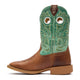 Durango Shyloh Bota Vaquera para Mujer, 10 Pulgadas, Punta Cuadrada - Mocha/Jade Green - DRD0515 - Imagen 3