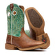 Durango Shyloh Bota Vaquera para Mujer, 10 Pulgadas, Punta Cuadrada - Mocha/Jade Green - DRD0515 - Imagen 6