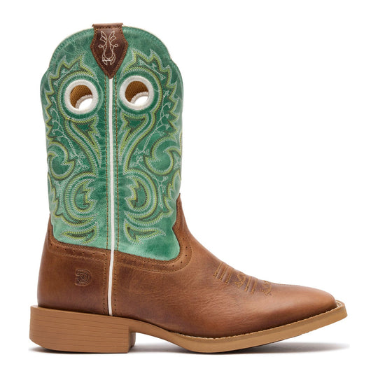 Durango Shyloh Bota Vaquera para Mujer, 10 Pulgadas, Punta Cuadrada - Mocha/Jade Green - DRD0515 - Imagen 2
