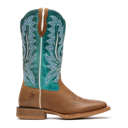 Durango Women's Lady Rebel Pro 12" Square Toe Western Boot - Gingersnap/Ocean Blue - DRD0517 - Overlook Boots