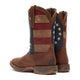 Durango Women's Lady Rebel America 250 Flag 10" Square Toe Western Boot - Filly Brown - DRD0520 - Overlook Boots