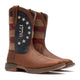 Durango Women's Lady Rebel America 250 Flag 10" Square Toe Western Boot - Filly Brown - DRD0520 - Overlook Boots